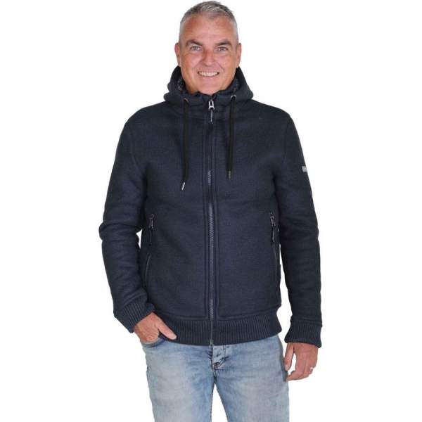 STØRVIK Gebreid Vest Winddicht Borgvoering Heren Donkerblauw - Maat 4XL - TORRE STØRVIK Gebreid Vest Winddicht Borgvoering Heren Donkerblauw - Maat 4XL - TORRE