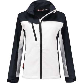 WorkWoman Softshell Jack Summer - 25011 wit / navy - Maat M