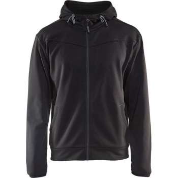 Blåkläder 3363-2526 Hoodie with full zipper Zwart/Grijs maat L