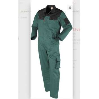 Workman Utility Overall 3058 groen / zwart - Maat 88