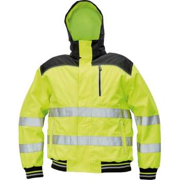 Knoxfield Signalisatie Winterjas pilot jack HV fluor geel, maat M