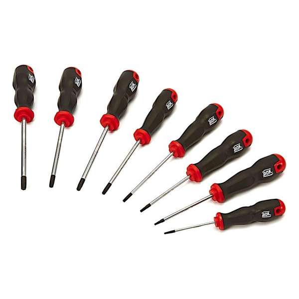 AOK 8 Delige Professionele Schroevendraaierset Torx Slagvast AOK 8 Delige Professionele Schroevendraaierset Torx Slagvast