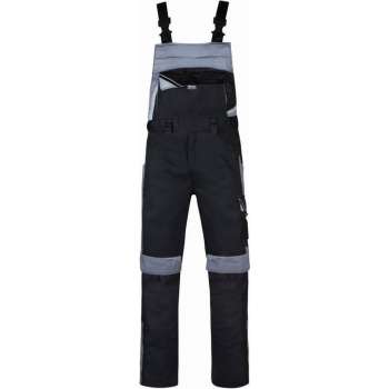 Tuinbroek voor werk en hobby zwart/grijs maat 48