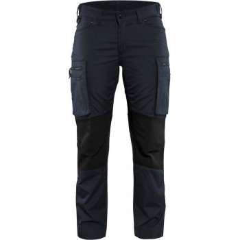 Blåkläder 7159-1845 Dames Service werkbroek Stretch Donker marineblauw/Zwart maat 30