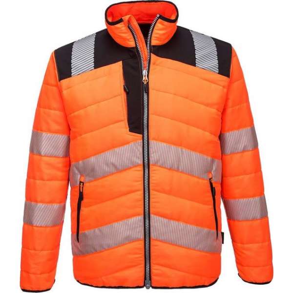 Portwest PW3 Hi-Vis Baffle Jacket PW371 Oranje MAAT XXL Portwest PW3 Hi-Vis Baffle Jacket PW371 Oranje MAAT XXL