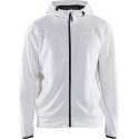 Blåkläder 3363-2526 Hoodie met rits Wit/Donkergrijs maat XXXL