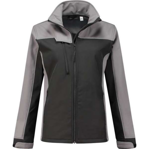 WorkWoman Softshell Jack Summer - 25061 zwart / grijs - Maat M WorkWoman Softshell Jack Summer - 25061 zwart / grijs - Maat M