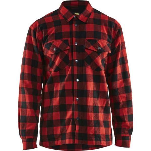 Blåkläder 3225-1131 Overhemd Flanel Gevoerd Rood/Zwart maat M Blåkläder 3225-1131 Overhemd Flanel Gevoerd Rood/Zwart maat M
