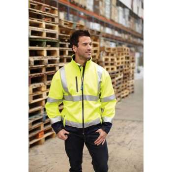 RWS softshell jas, S t/m 3XL XL Geel