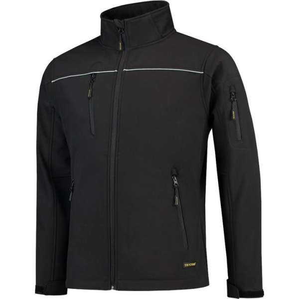 Tricorp soft shell jack - Workwear - 402006 - zwart - maat S