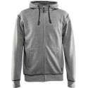 Blåkläder 3398-1157 Hoodied Sweatshirt met hele rits Grijs maat XL