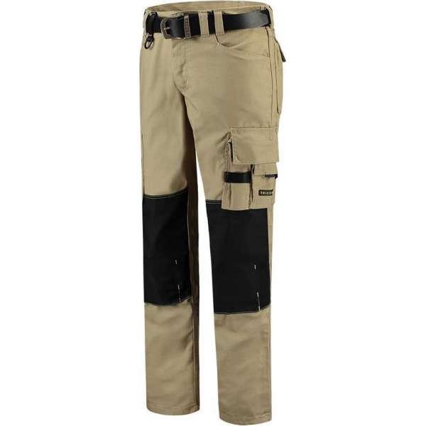 Tricorp Werkbroek Canvas Cordura 502009 Khaki / Zwart - Maat 50 Tricorp Werkbroek Canvas Cordura 502009 Khaki / Zwart - Maat 50