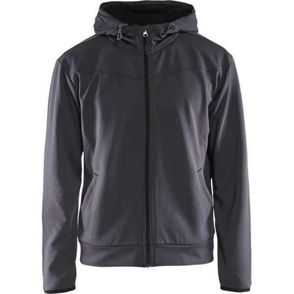 Blåkläder 3363-2526 Hoodie met rits Medium Grijs/Zwart - Maat M Blåkläder 3363-2526 Hoodie met rits Medium Grijs/Zwart - Maat M