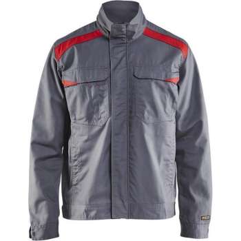 Blåkläder 4054-1800 Industriejack Ongevoerd Grijs/Rood maat L