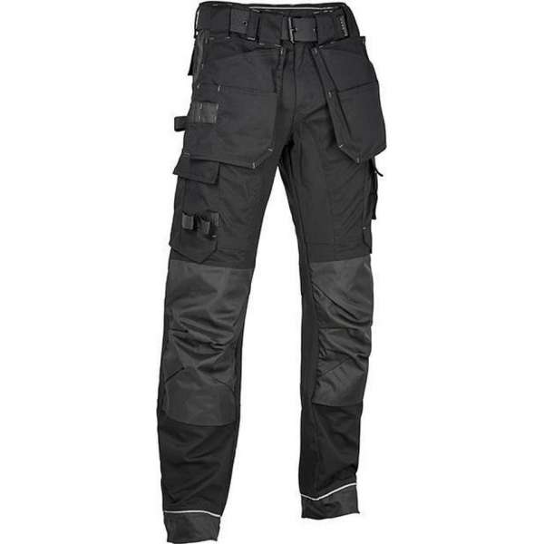 Premium Werkbroek Stretch Inserts | met Afneembare Spijkerzakken | Zwart | 4WORK - Madrid | Maat 60 Premium Werkbroek Stretch Inserts | met Afneembare Spijkerzakken | Zwart | 4WORK - Madrid | Maat 60