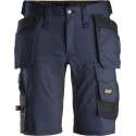 Snickers Korte Broek AllroundWork Stretch Holsterzakken 6141 - Mannen - Grijs/Zwart - 64