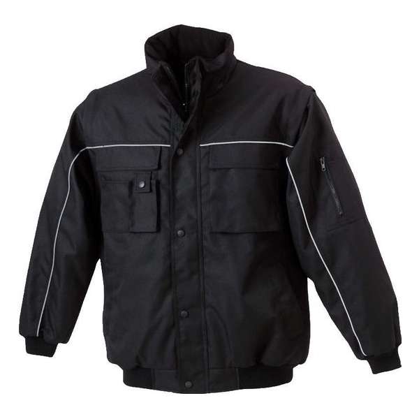James & Nicholson JN810 Werkjack ZwartXL James & Nicholson JN810 Werkjack ZwartXL