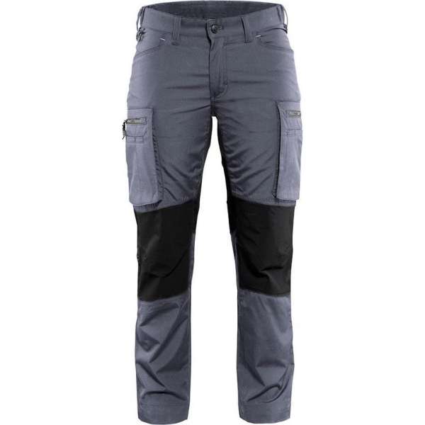 Blaklader Dames Service werkbroek Stretch 7159-1845 - Vrouwen - Grijs/Zwart - 42 Blaklader Dames Service werkbroek Stretch 7159-1845 - Vrouwen - Grijs/Zwart - 42