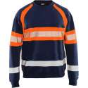 Blaklader Sweater High Vis - Marineblauw/Oranje - M