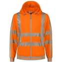 Santino Vermont Hoodi vest (270gr/m2) - Fluor oranje | Grijs - 4XL