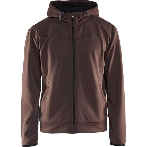Blåkläder 3363-2526 Hoodie met rits Bruin/Zwart maat XXL Blåkläder 3363-2526 Hoodie met rits Bruin/Zwart maat XXL
