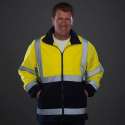 RWS fleece jack, S t/m 3XL XL Geel/Marineblauw