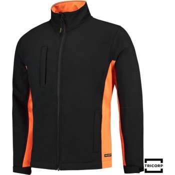 Tricorp Softshell Bicolor 402002 - Mannen - Zwart/Oranje - XL