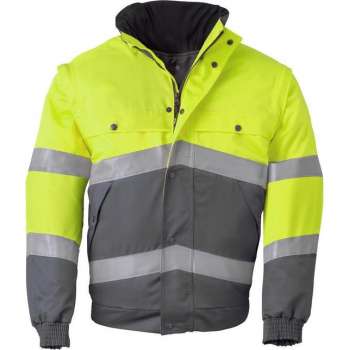 Havep 5360 All season jack Fluo Geel/Grijs maat M