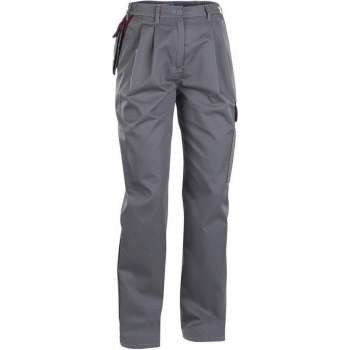 Blåkläder 7105-1800 Dames werkbroek Grijs/Bordeaux maat 50