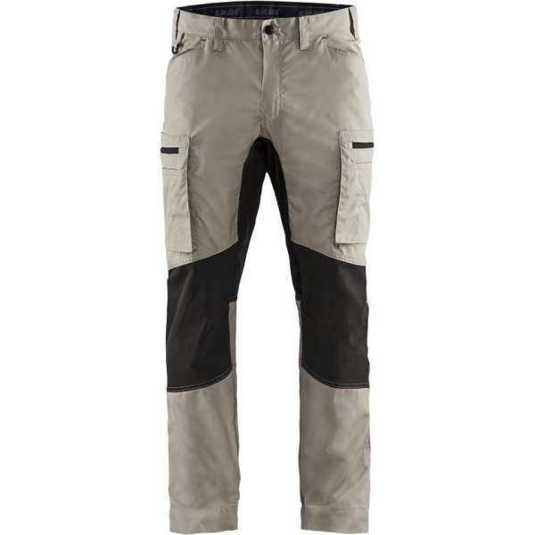 Blaklader Service werkbroek met stretch - Stone/Zwart - D116