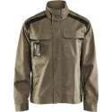 Blåkläder 4054-1800 Industriejack Ongevoerd Khaki/Zwart maat 4XL