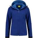 L&S Jas Capuchon Softshell Dames - Vrouwen - Kobalt Blauw - XXL
