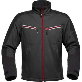 Havep 40145 Softshell Zwart/Charcoal Grijs maat XXXL
