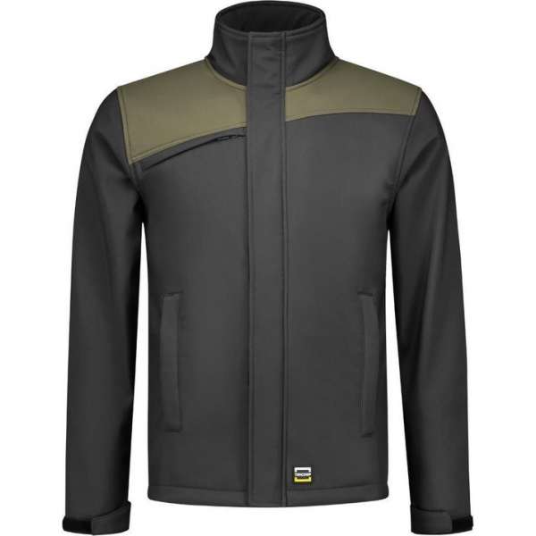 Tricorp Softshell Bicolor Naden 402021 - Mannen - Donkergrijs/Leger - XS Tricorp Softshell Bicolor Naden 402021 - Mannen - Donkergrijs/Leger - XS