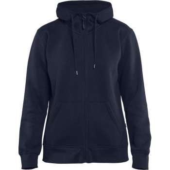Blåkläder 3395-1048 Dames Hoodie met rits Marineblauw maat M