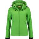 L&S Jas Capuchon Softshell Dames - Vrouwen - Lime - XL