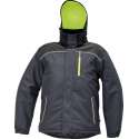 Knoxfield Winterjas parka antraciet/geel, maat 2XL