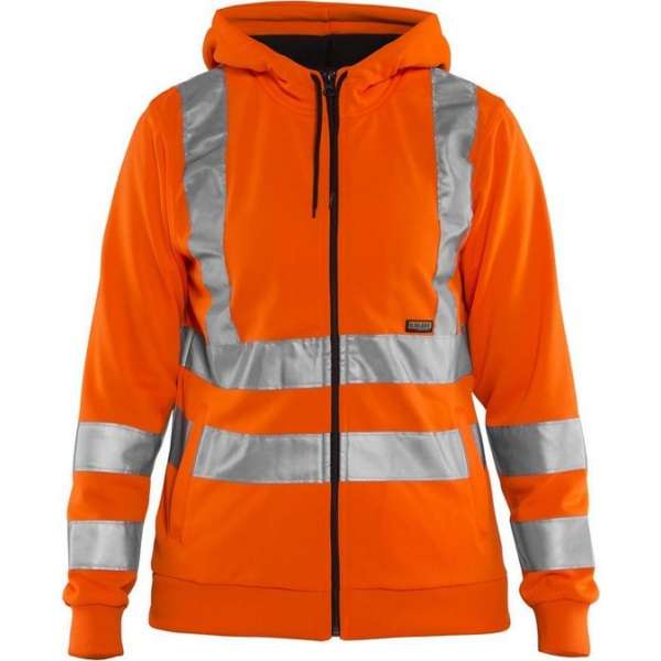 Blåkläder 3347-1974 Dames hooded sweatshirt High Vis Oranje maat XL Blåkläder 3347-1974 Dames hooded sweatshirt High Vis Oranje maat XL
