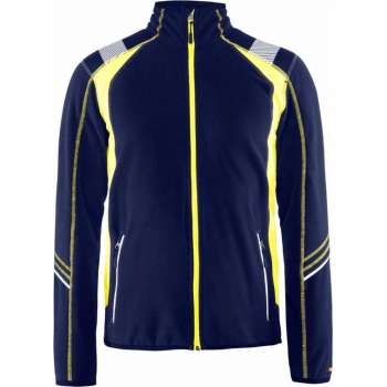 Blaklader Microfleecevest Visible - Marine/High Vis Geel - 2XL