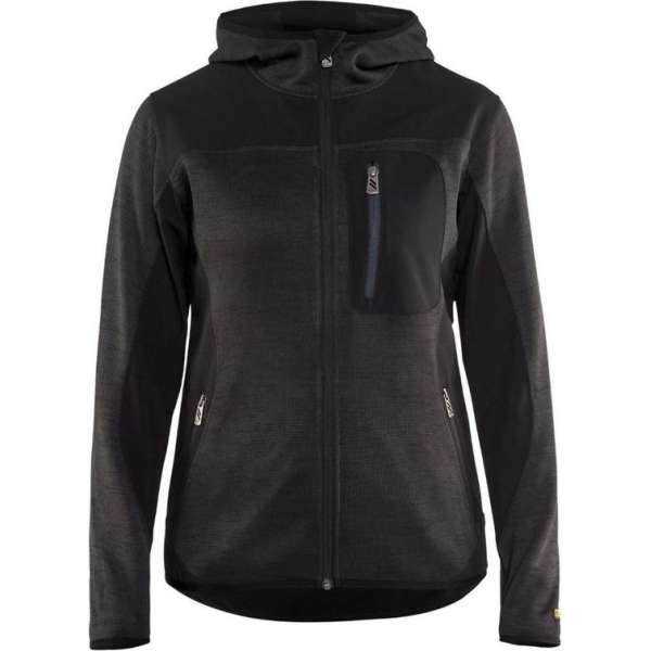 Blaklader Blåkläder 4931 Dames Vest met Softshell Donkergrijs/Zwart L
