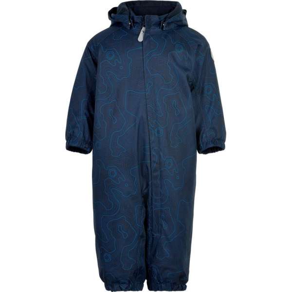 Color Kids - Coverall sneeuwpak voor baby's - AOP - Donkerblauw - maat 74cm Color Kids - Coverall sneeuwpak voor baby's - AOP - Donkerblauw - maat 74cm