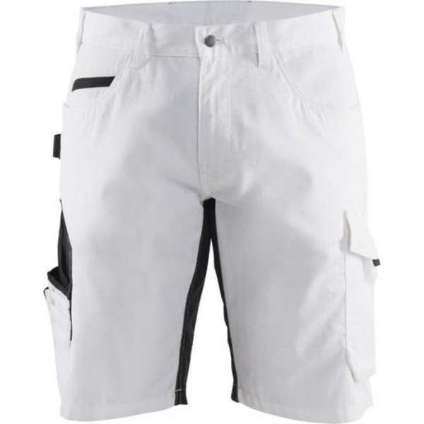 Blaklader 1094 Schildersshort met stretch White/Dark Grey C48 Blaklader 1094 Schildersshort met stretch White/Dark Grey C48