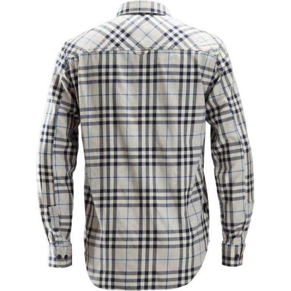 Snickers Workwear AllroundWork, Licht Flanellen Shirt licht grijs/donkerblauw M Snickers Workwear AllroundWork, Licht Flanellen Shirt licht grijs/donkerblauw M