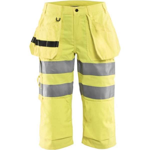 Blåkläder 7139-1811 Dames Piraatbroek High Vis Geel maat 44 Blåkläder 7139-1811 Dames Piraatbroek High Vis Geel maat 44