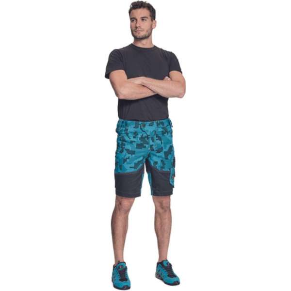 Neurum camouflage short petrol blauw maat 46