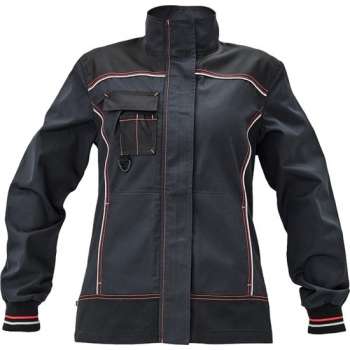 Knoxfield dames jack antraciet/rood, maat 40