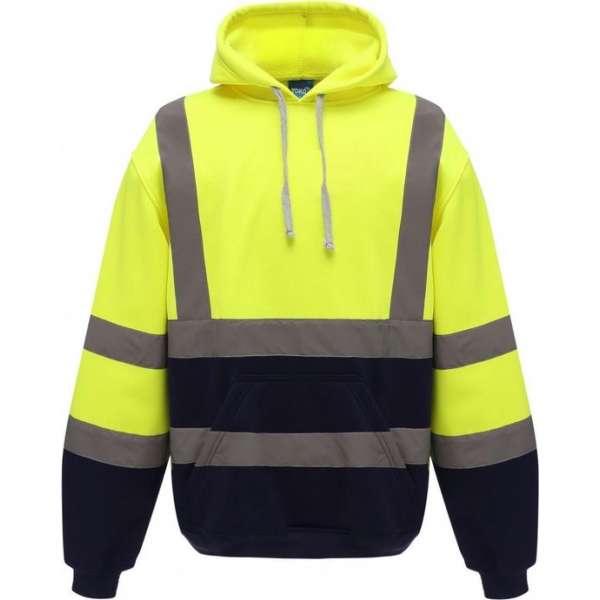 RWS hoodie, met capuchon, S t/m 3XL M Geel/Marineblauw
