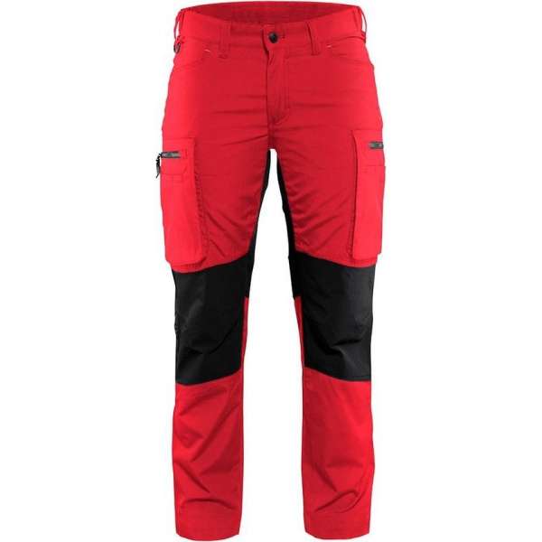 Blaklader Dames Service werkbroek Stretch 7159-1845 - Vrouwen - Rood/Zwart - 44 Blaklader Dames Service werkbroek Stretch 7159-1845 - Vrouwen - Rood/Zwart - 44