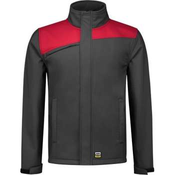 Tricorp Softshell Bicolor Naden 402021 - Mannen - Donkergrijs/Rood - L