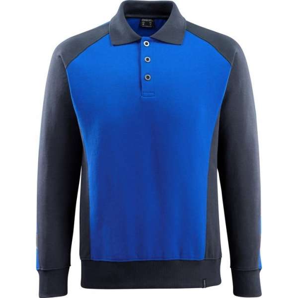 Mascot Polosweatshirt - Magdeburg Korenblauw/donkermarine Mascot Polosweatshirt - Magdeburg Korenblauw/donkermarine